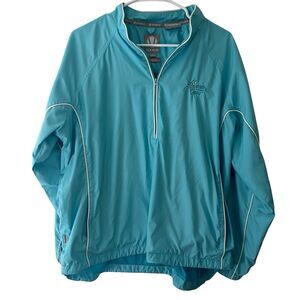 Sunice Women’s Gold Windbreaker Rain Jacket 1/4 Zip “Maria’s‎ Valley” Size Xl